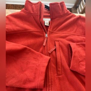 Duluth trading Company men’s zip front fleece jacket orange size 2XL